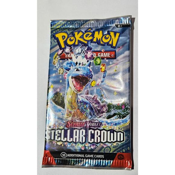 Pokémon TCG Scarlet & Violet Booster Pack Stella Crown Official Trading Cards - Picture 1 of 2